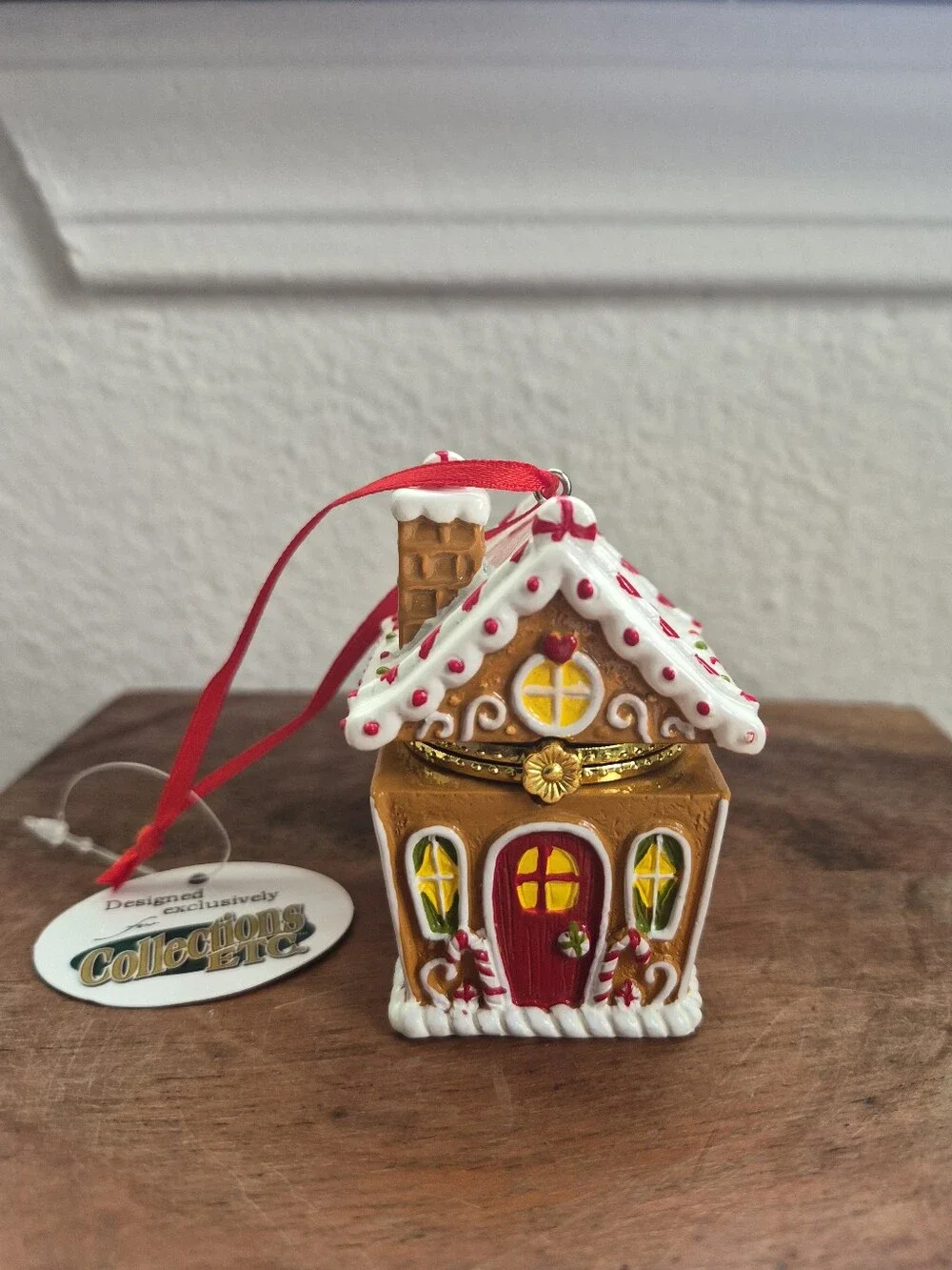 Gingerbreadhouse Trinket Box Ornament